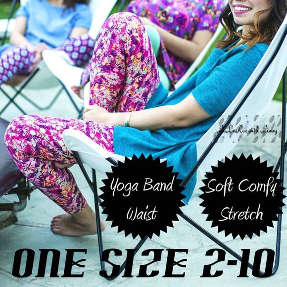 OS Lularoe Leggings Disney Minnie Mouse One Size BRAND NEW blue purple bow - Picture 3 of 3